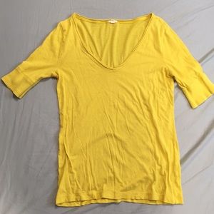 J. Crew Yellow T-Shirt